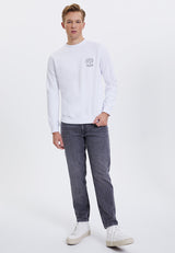 WMLINE CALL SWEAT in White - Sweatshirt - Westmark London EU(TR) Store Organik Pamuklu Sürdürülebilir Moda