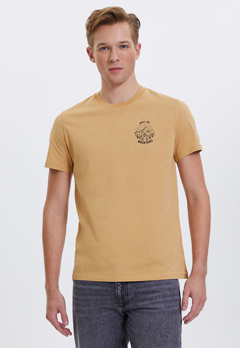 WMLINE MEET TEE in Iced Coffee- T-Shirt - Westmark London EU(TR) Store Organik Pamuklu Sürdürülebilir Moda