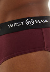 BORDEAUX BRIEF 3-PACK - Underwear - Westmark London EU(TR) Store Organik Pamuklu Sürdürülebilir Moda