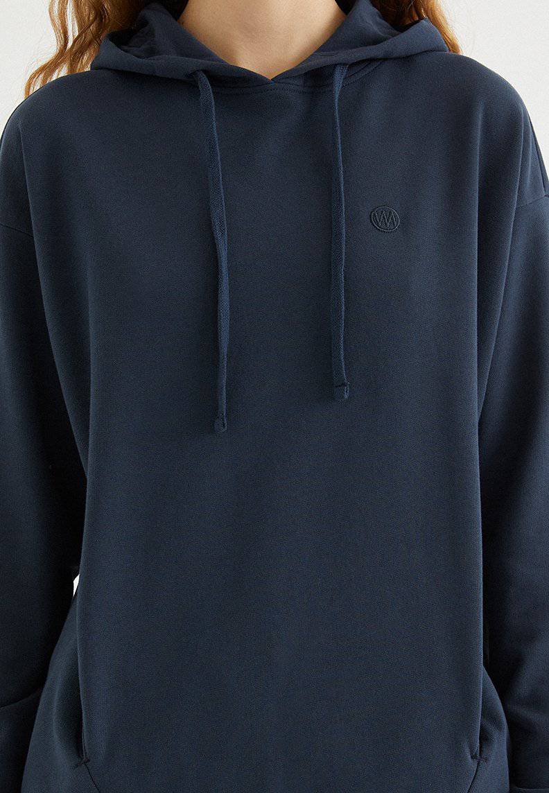 ENJOY OVERSIZE HOODIE w/POCKET in Blue Nights - Sweatshirt - Westmark London EU(TR) Store Organik Pamuklu Sürdürülebilir Moda