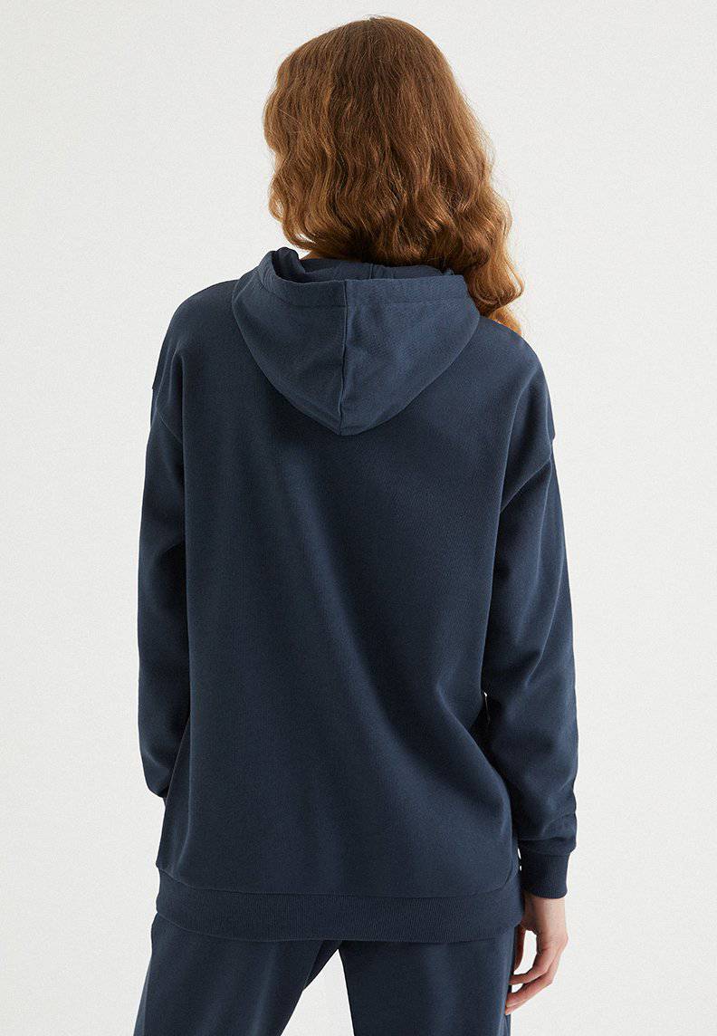 ENJOY OVERSIZE HOODIE w/POCKET in Blue Nights - Sweatshirt - Westmark London EU(TR) Store Organik Pamuklu Sürdürülebilir Moda