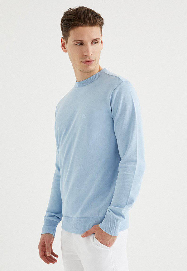 CORE O-NECK SWEAT in Powder Blue - Sweatshirt - Westmark London EU(TR) Store Organik Pamuklu Sürdürülebilir Moda