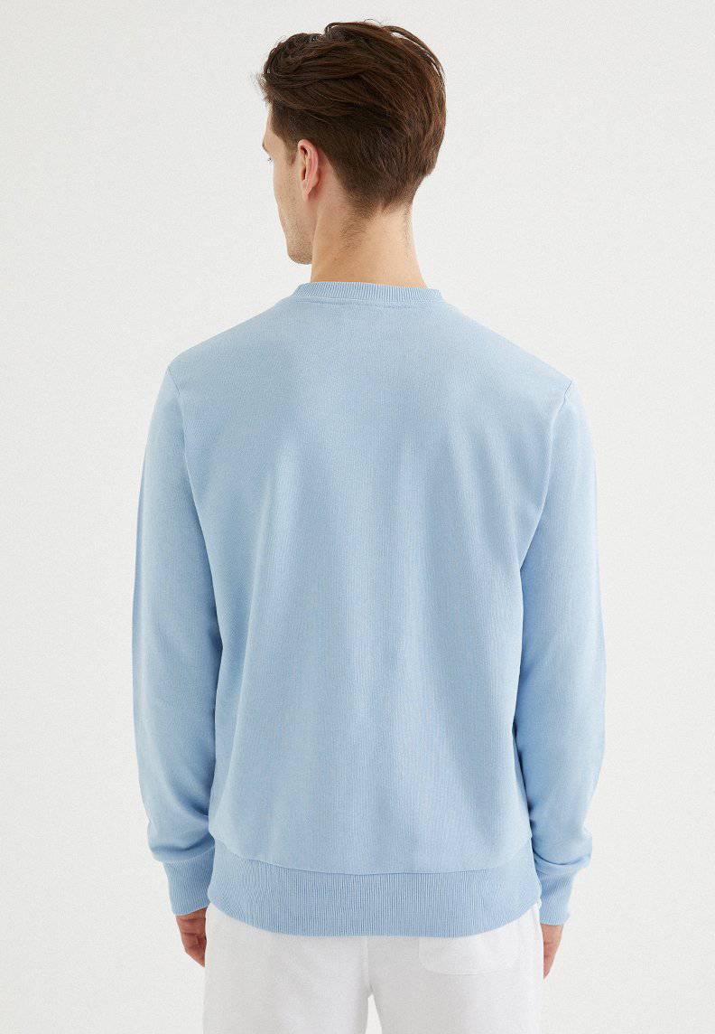 CORE O-NECK SWEAT in Powder Blue - Sweatshirt - Westmark London EU(TR) Store Organik Pamuklu Sürdürülebilir Moda