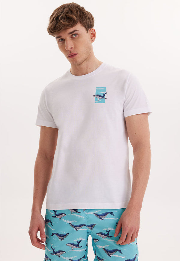 WMCHEST SHARK TEE in White - T-Shirt - Westmark London EU(TR) Store Organik Pamuklu Sürdürülebilir Moda
