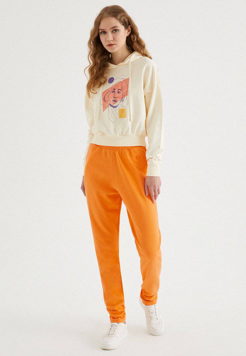 ABSTRACT PORTRAIT HOODIE - Sweatshirt - Westmark London EU(TR) Store Organik Pamuklu Sürdürülebilir Moda