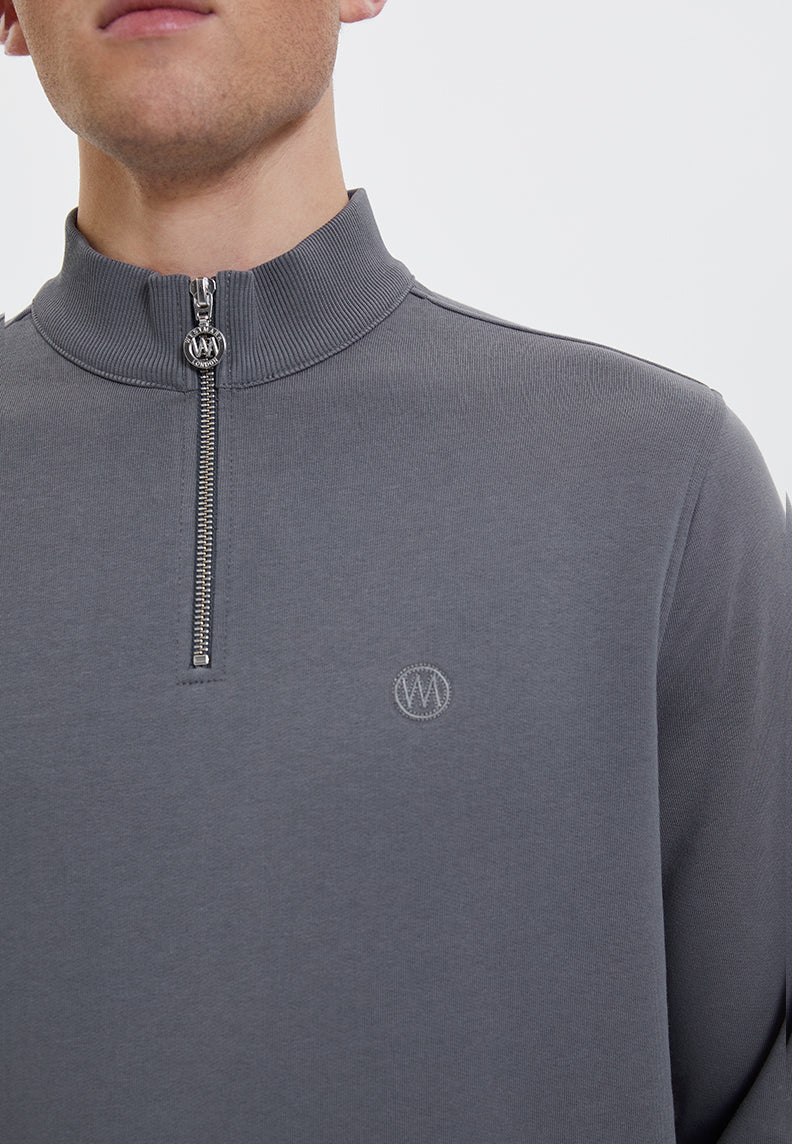 CORE HALF ZIP SWEAT in Quiet Shade– Sweatshirt - Westmark London EU(TR) Store Organik Pamuklu Sürdürülebilir Moda
