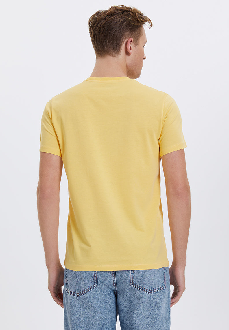 WMLINE MOUNTAIN TEE in Cornsilk - T-Shirt - Westmark London EU(TR) Store Organik Pamuklu Sürdürülebilir Moda