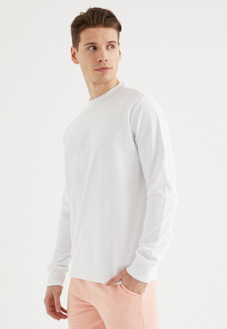 CORE O-NECK SWEAT in White - Sweatshirt - Westmark London EU(TR) Store Organik Pamuklu Sürdürülebilir Moda