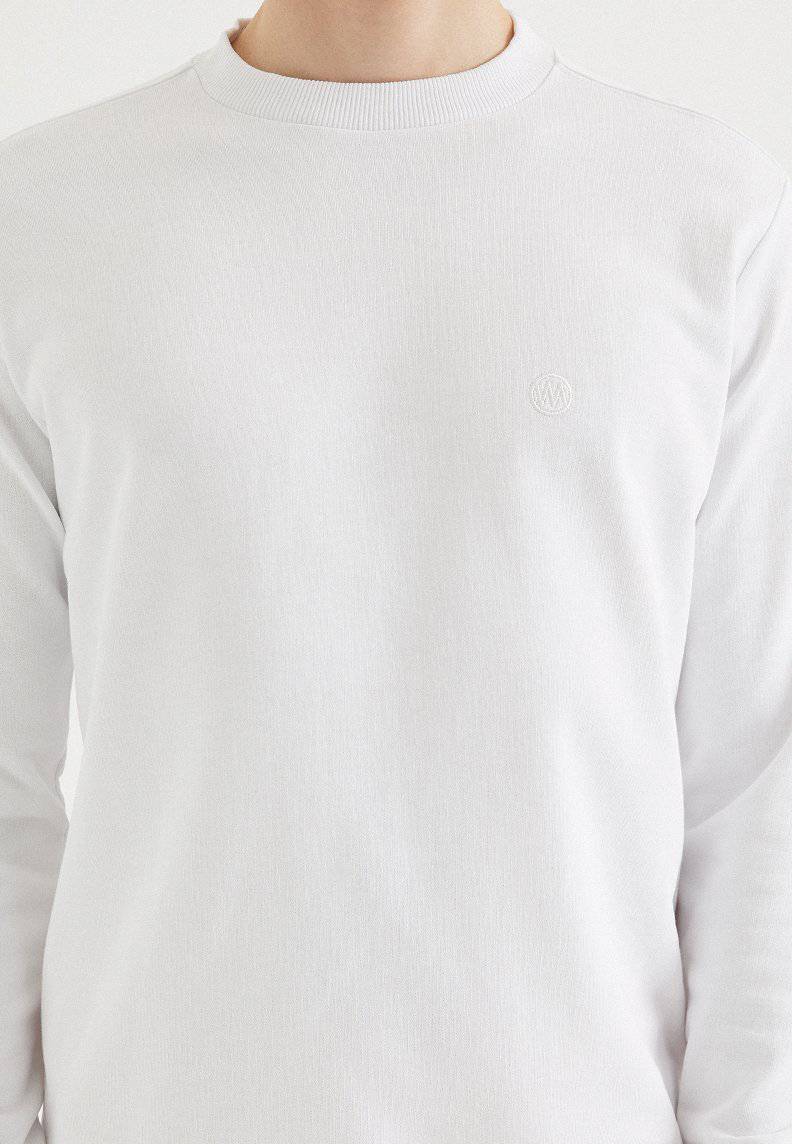 CORE O-NECK SWEAT in White - Sweatshirt - Westmark London EU(TR) Store Organik Pamuklu Sürdürülebilir Moda