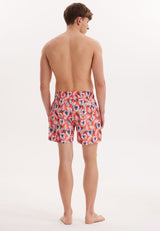 WMBOTANIC PALM SWIM SHORTS in Orange AOP - Swim Shorts - Westmark London EU(TR) Store Organik Pamuklu Sürdürülebilir Moda