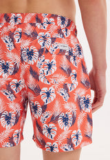 WMBOTANIC PALM SWIM SHORTS in Orange AOP - Swim Shorts - Westmark London EU(TR) Store Organik Pamuklu Sürdürülebilir Moda