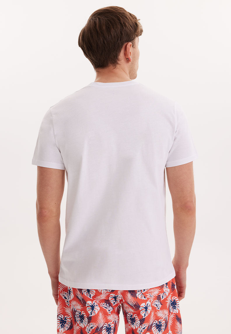 WMCHEST PALM TEE in White - T-Shirt - Westmark London EU(TR) Store Organik Pamuklu Sürdürülebilir Moda