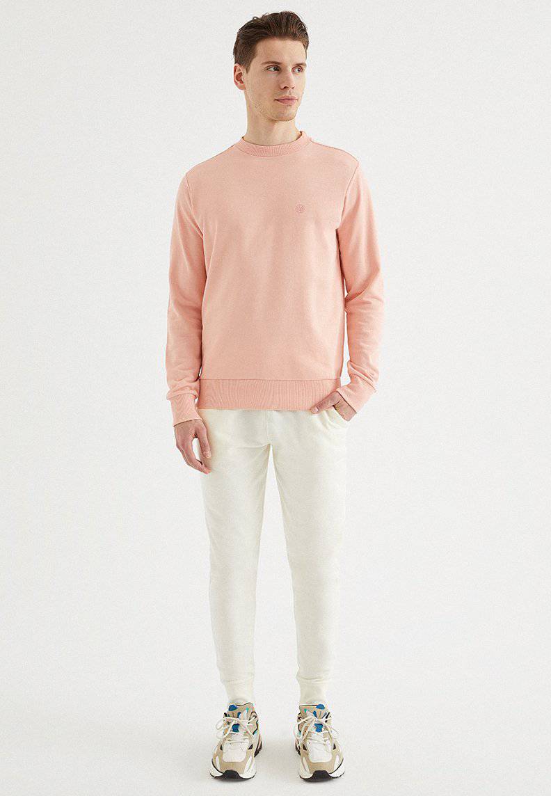 CORE O-NECK SWEAT in Coral Cloud - Sweatshirt - Westmark London EU(TR) Store Organik Pamuklu Sürdürülebilir Moda