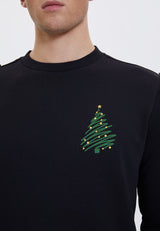 WMXMAS TREE SWEAT in Black – Sweatshirt - Westmark London EU(TR) Store Organik Pamuklu Sürdürülebilir Moda