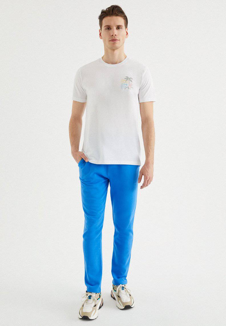 CORE SWEATPANTS in Brilliant Blue - Sweatpant - Westmark London EU(TR) Store Organik Pamuklu Sürdürülebilir Moda