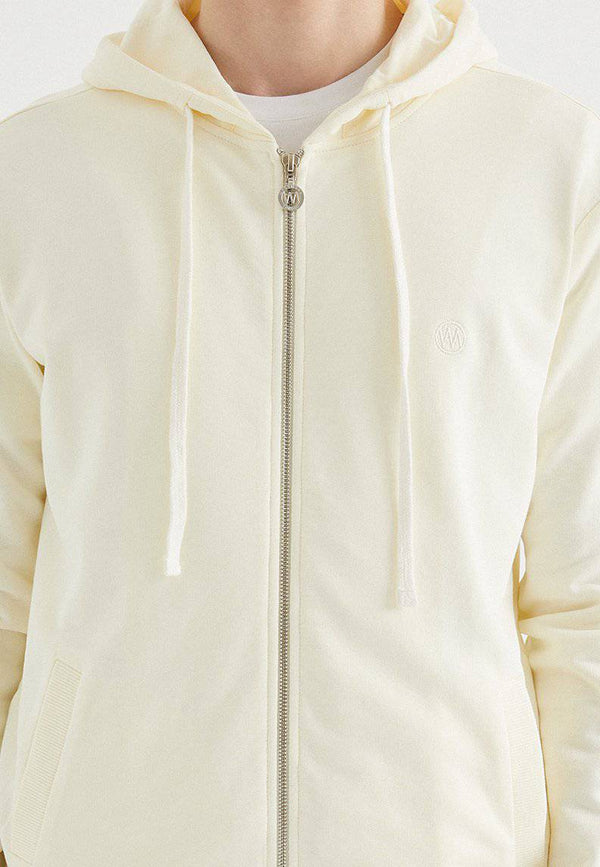 CORE ZIP HOODIE in Vanilla Ice - Sweatshirt - Westmark London EU(TR) Store Organik Pamuklu Sürdürülebilir Moda