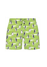 KIDS WMANIMAL PENGUIN SWIM SHORTS in Green AOP - Swim Shorts - Westmark London EU(TR) Store Organik Pamuklu Sürdürülebilir Moda