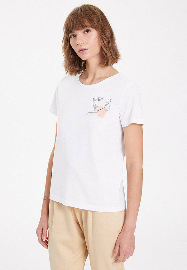 WATERCOLOUR GIRL TEE - T-Shirt - Westmark London EU(TR) Store Organik Pamuklu Sürdürülebilir Moda
