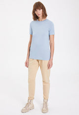 ESSENTIALS CREW NECK LOOSE TEE in Dusty Blue - T-Shirt - Westmark London EU(TR) Store Organik Pamuklu Sürdürülebilir Moda