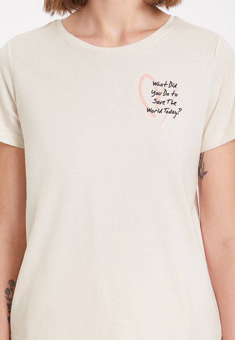 SAVE THE WORLD TEE - T-Shirt - Westmark London EU(TR) Store Organik Pamuklu Sürdürülebilir Moda