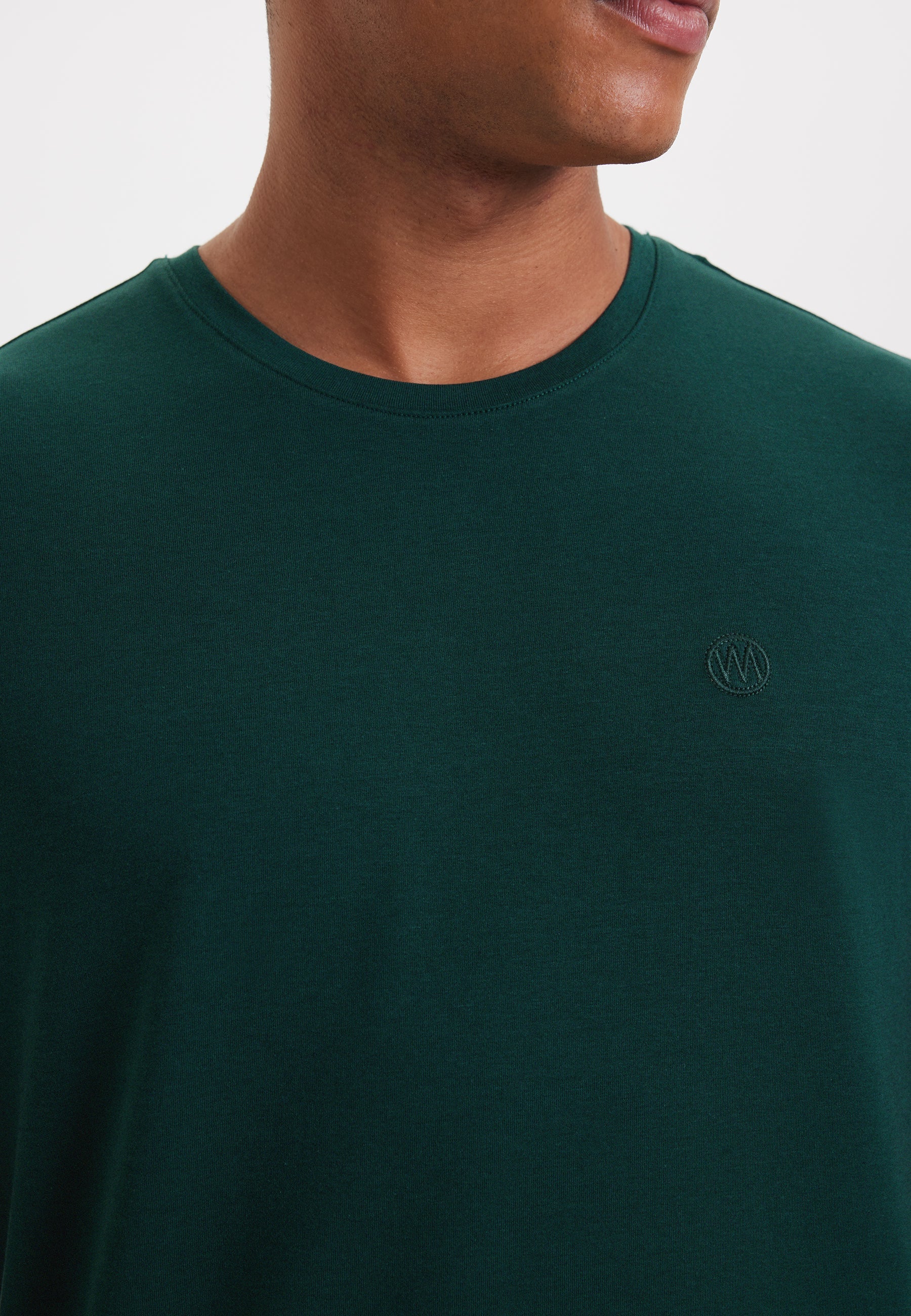 Yeşil Bisiklet Yaka Regular Fit Modal Pamuk Karışımlı Basic Erkek T-Shirt PARKER - T-Shirt - Westmark London EU(TR) Store Organik Pamuklu Sürdürülebilir Moda
