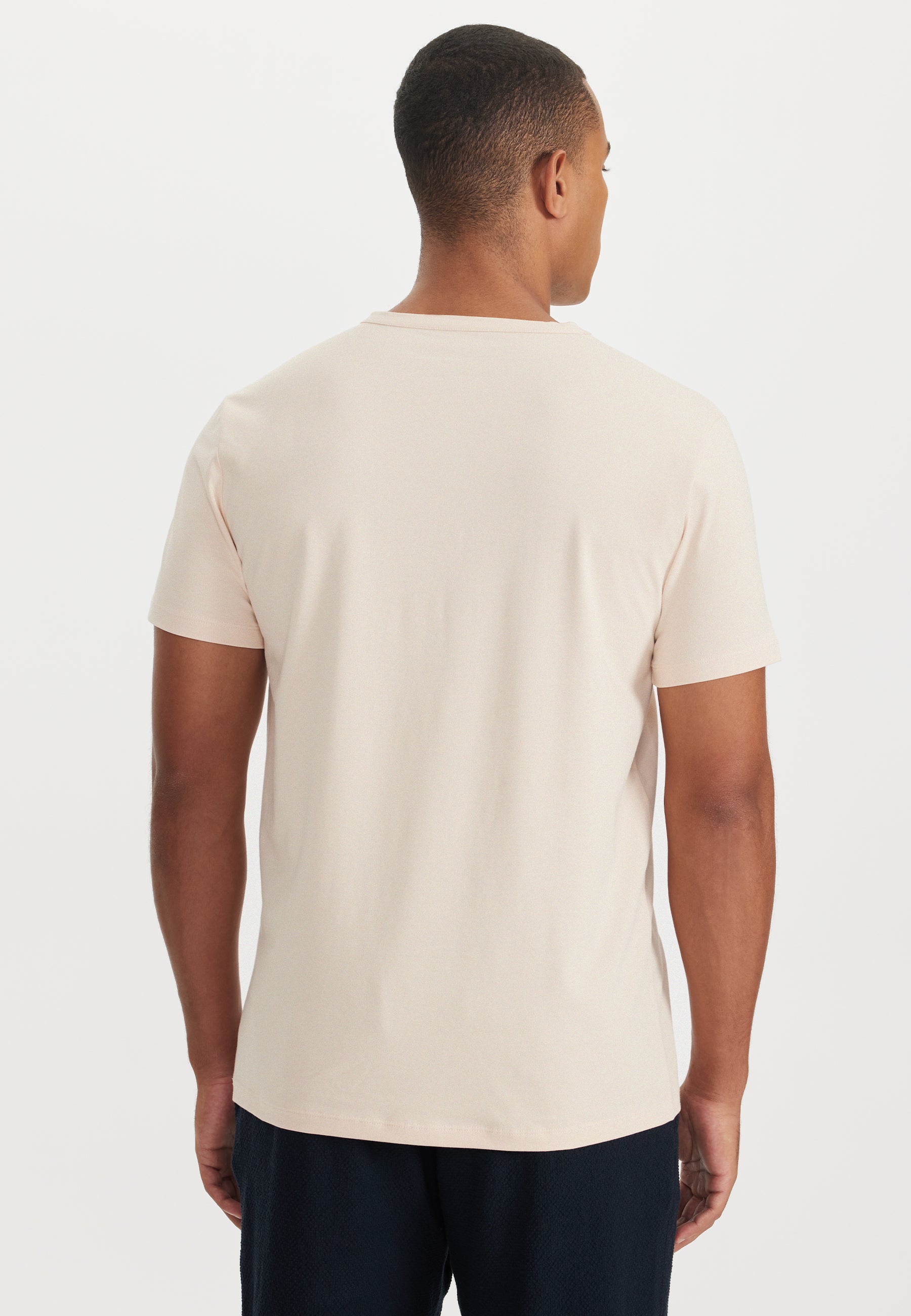 Açık Kahve V-Yaka Regular Fit Pamuk Elastan Karışıklı Basic Erkek T-Shirt THEO - T-Shirt - Westmark London EU(TR) Store Organik Pamuklu Sürdürülebilir Moda