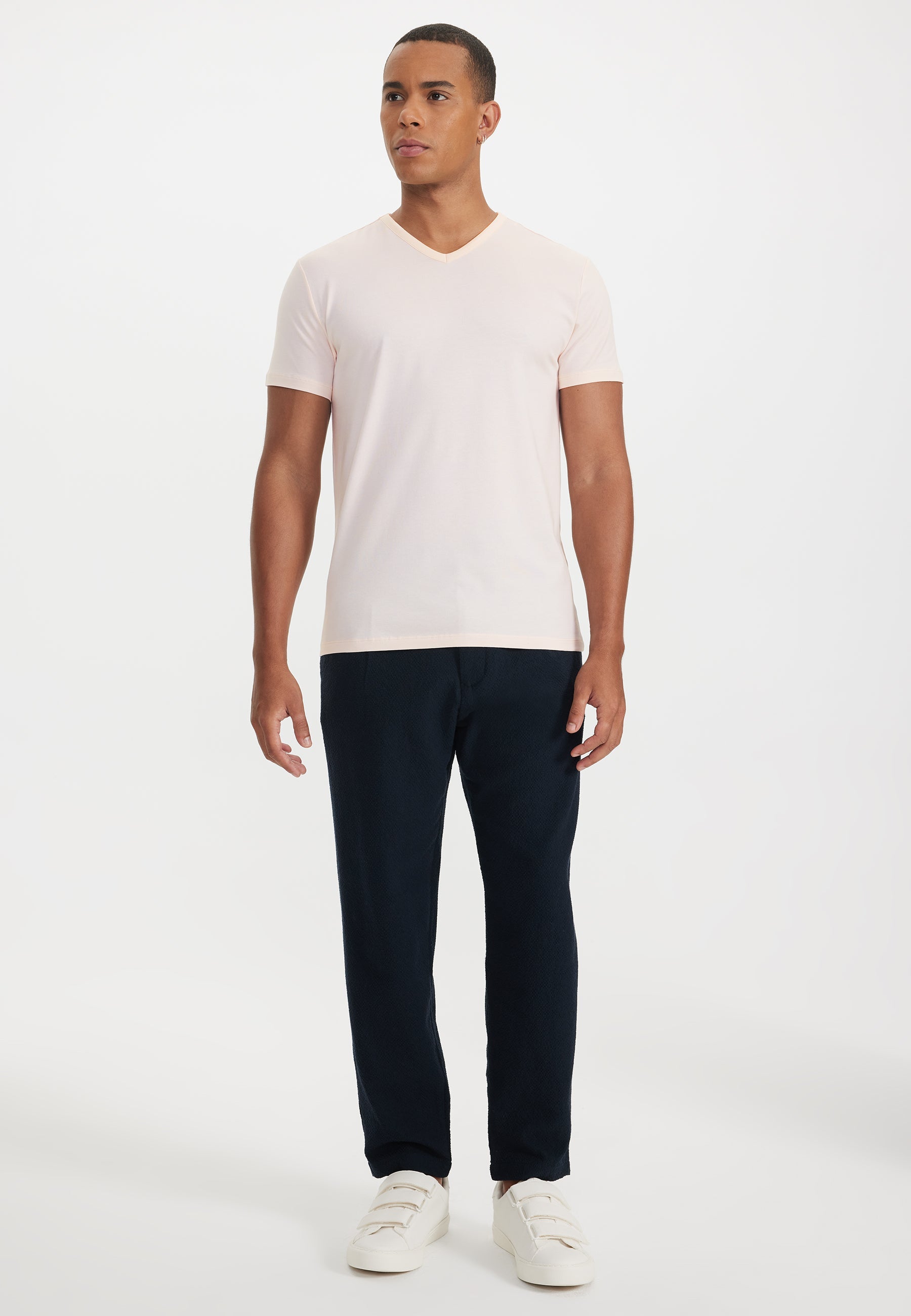 Somon V-Yaka Regular Fit Pamuk Elastan Karışımlı Basic Erkek T-Shirt THEO - T-Shirt - Westmark London EU(TR) Store Organik Pamuklu Sürdürülebilir Moda