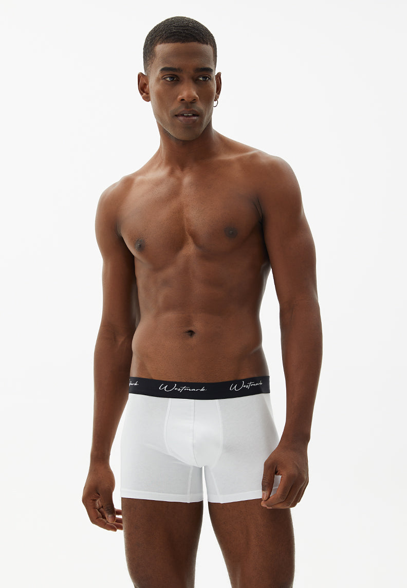 LUCAS TRUNK 3-PACK in Black, White, Grey Melange - Underwear - Westmark London EU(TR) Store Organik Pamuklu Sürdürülebilir Moda