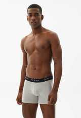 LUCAS TRUNK 3-PACK in Bordeaux, Grey Melange, Navy - Underwear - Westmark London EU(TR) Store Organik Pamuklu Sürdürülebilir Moda