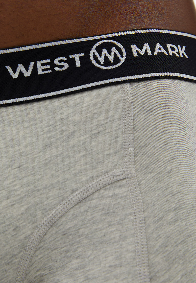 ATLAS TRUNK 3-PACK in Black, White, Grey Melange - Underwear - Westmark London EU(TR) Store Organik Pamuklu Sürdürülebilir Moda