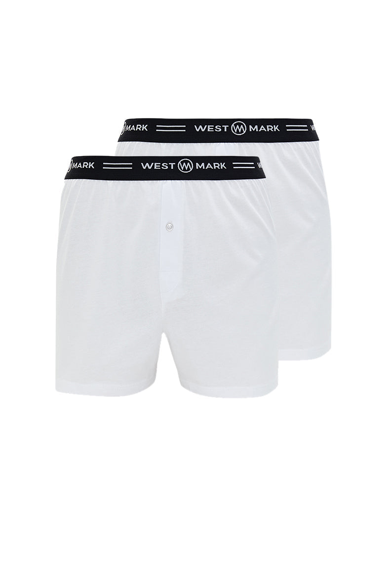 TEDDY BOXER 2-PACK in White - Underwear - Westmark London EU(TR) Store Organik Pamuklu Sürdürülebilir Moda