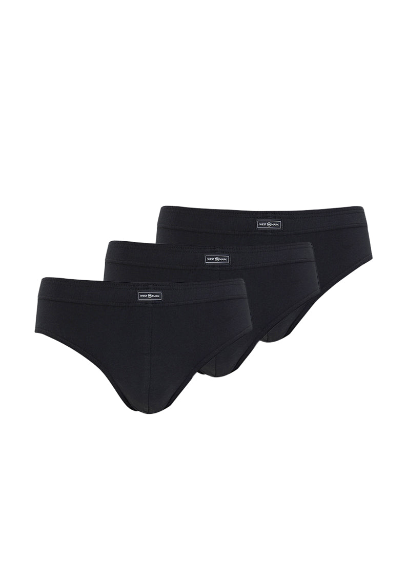 BRUNO BRIEF 3-PACK in Black - Underwear - Westmark London EU(TR) Store Organik Pamuklu Sürdürülebilir Moda