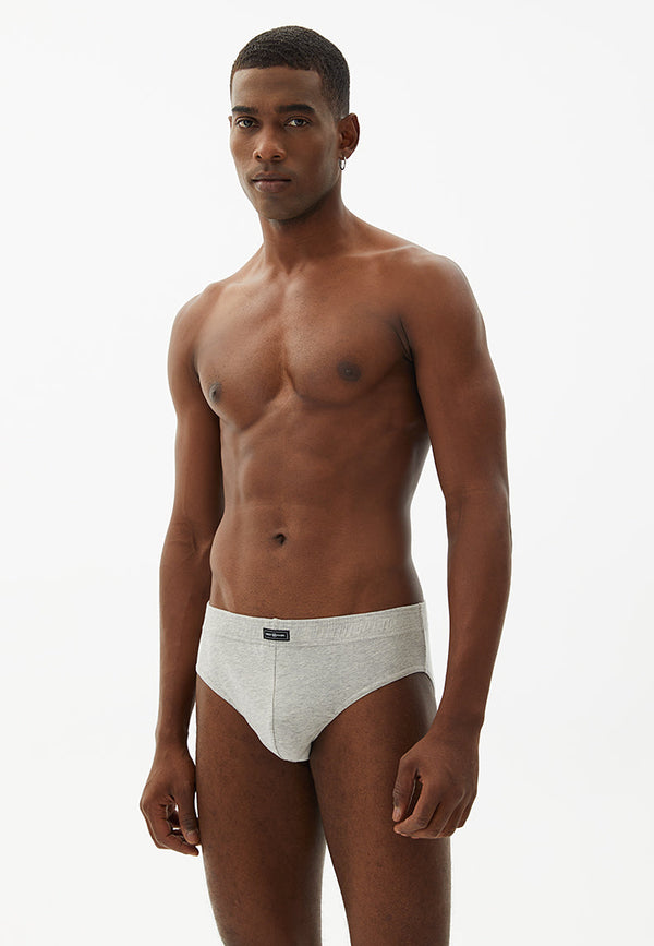 BRUNO BRIEF 3-PACK in Grey Melange - Underwear - Westmark London EU(TR) Store Organik Pamuklu Sürdürülebilir Moda