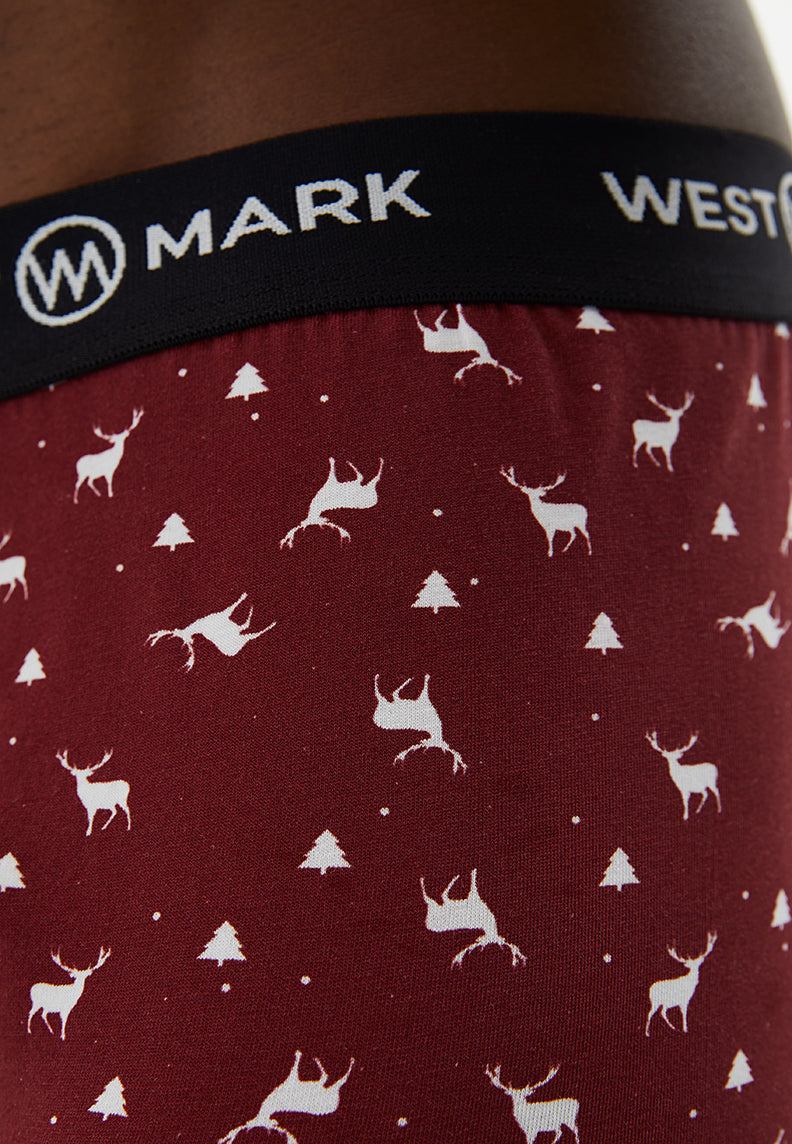 OSCAR TRUNK 3-PACK X-MAS BOX DEER - Underwear - Westmark London EU(TR) Store Organik Pamuklu Sürdürülebilir Moda