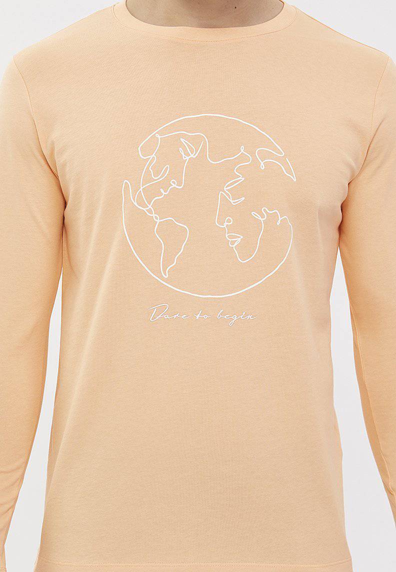 WORLD MAP TEE L/S - T-Shirt - Westmark London EU(TR) Store Organik Pamuklu Sürdürülebilir Moda