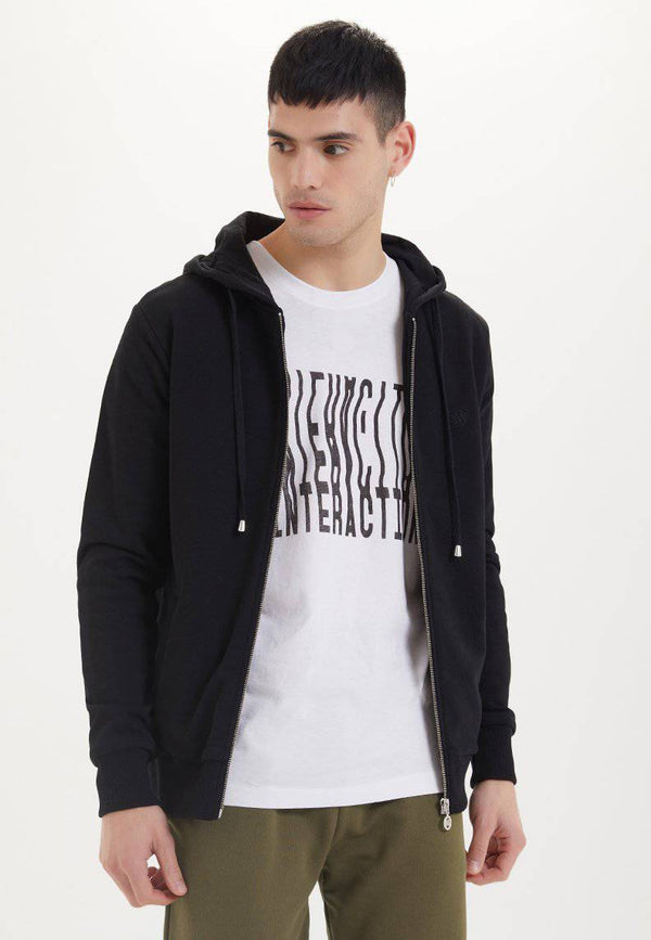ESSENTIALS ZIP HOODIE in Black - Sweatshirt - Westmark London EU(TR) Store Organik Pamuklu Sürdürülebilir Moda