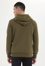 ESSENTIALS ZIP HOODIE in Dark Olive - Sweatshirt - Westmark London EU(TR) Store Organik Pamuklu Sürdürülebilir Moda