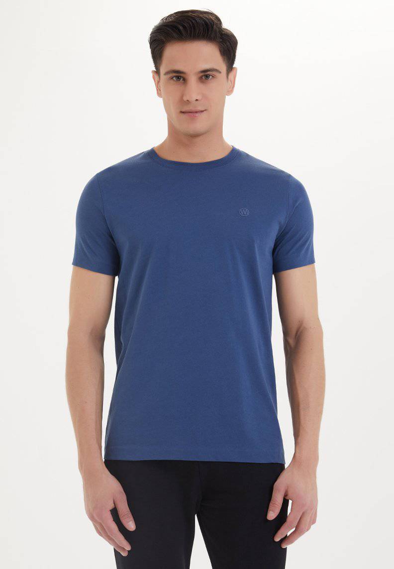ESSENTIALS O-NECK T-SHIRT in Dark Denim - T-Shirt - Westmark London EU(TR) Store Organik Pamuklu Sürdürülebilir Moda