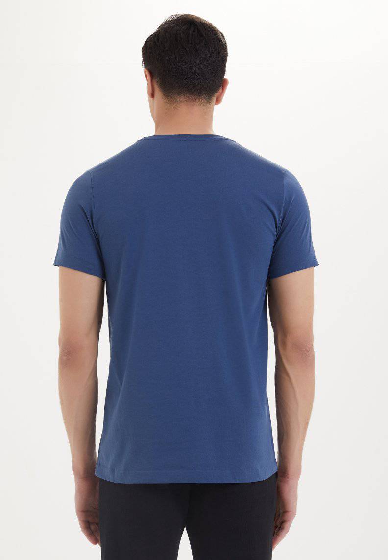 ESSENTIALS O-NECK T-SHIRT in Dark Denim - T-Shirt - Westmark London EU(TR) Store Organik Pamuklu Sürdürülebilir Moda