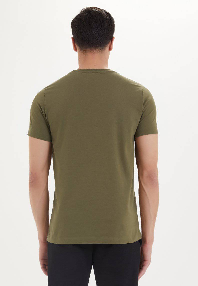 ESSENTIALS O-NECK T-SHIRT in Dark Olive - T-Shirt - Westmark London EU(TR) Store Organik Pamuklu Sürdürülebilir Moda