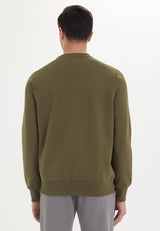 ESSENTIALS SWEAT in Dark Olive - Sweatshirt - Westmark London EU(TR) Store Organik Pamuklu Sürdürülebilir Moda