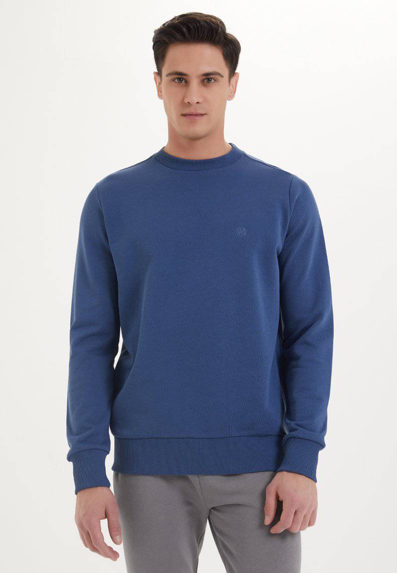 ESSENTIALS SWEAT in Dark Denim - Sweatshirt - Westmark London EU(TR) Store Organik Pamuklu Sürdürülebilir Moda