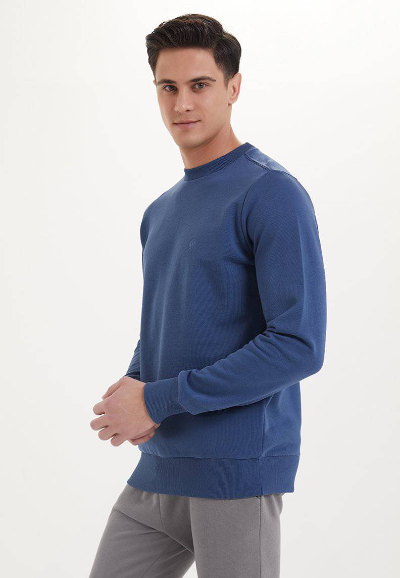 ESSENTIALS SWEAT in Dark Denim - Sweatshirt - Westmark London EU(TR) Store Organik Pamuklu Sürdürülebilir Moda