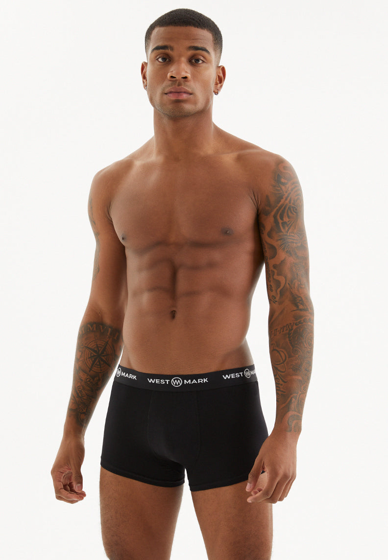 3'lü Siyah Gri Desenli Erkek Boxer Seti OSCAR WMETHNIC - Underwear - Westmark London EU(TR) Store Organik Pamuklu Sürdürülebilir Moda